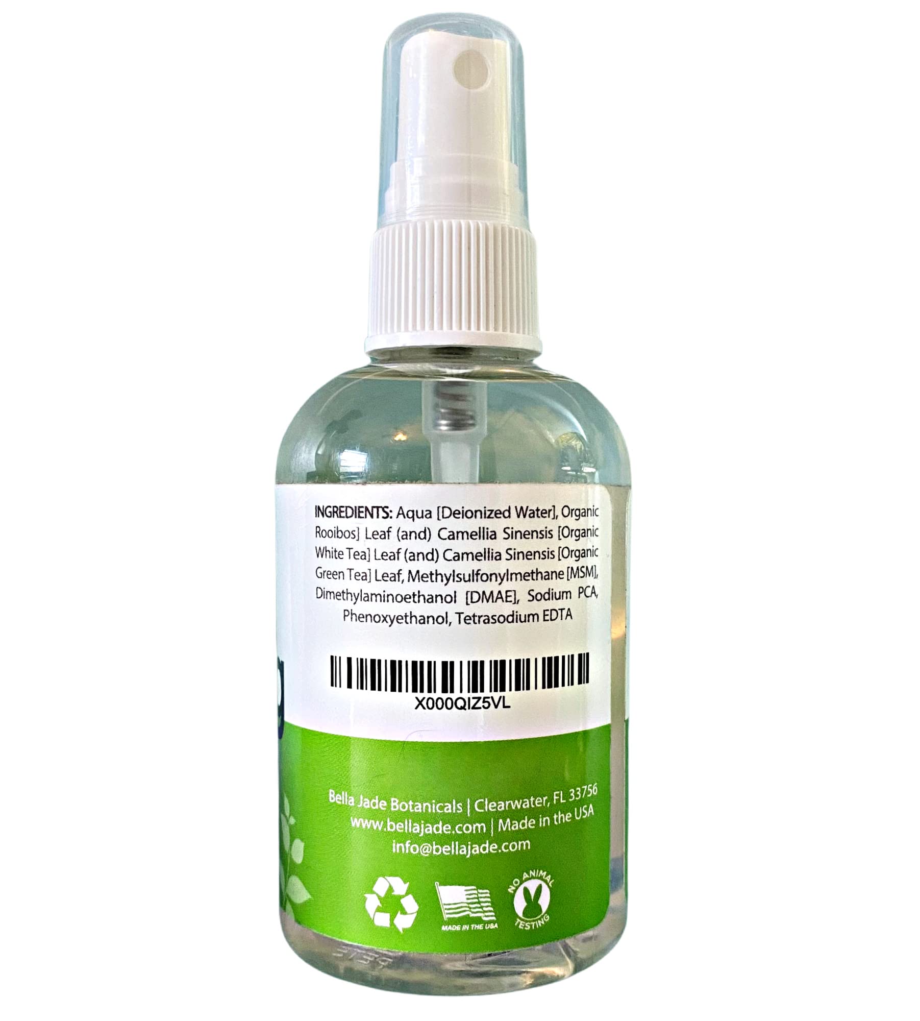 Bella Jade cruelty-free, paraben-free formula in a large 4oz bottle.
