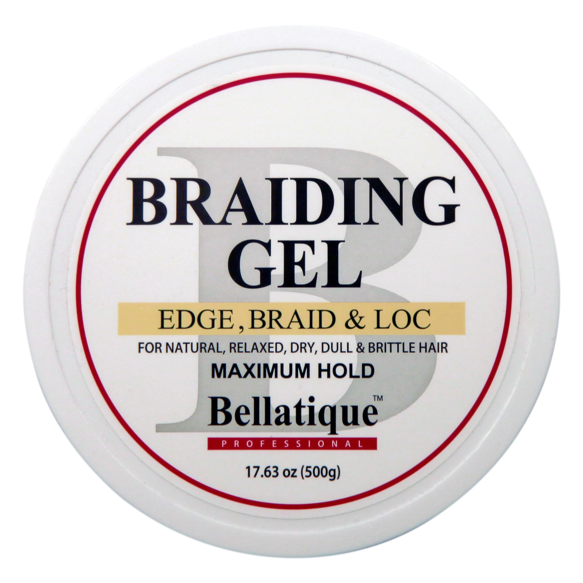 Bellatique Braiding Gel application on hair with brush for easy styling
