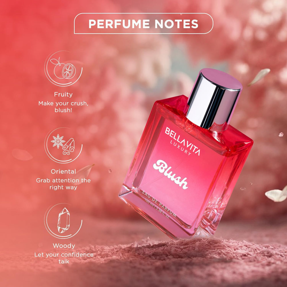 BELLAVITA Blush bottle-cap closeup highlights luxe packaging for gifting