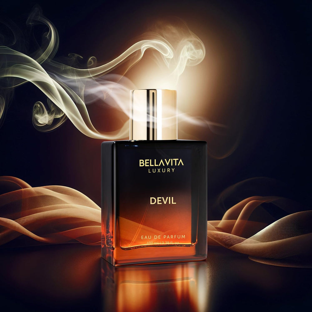 Bellavita Devil fragrance cotton candy note evokes playful unisex appeal.