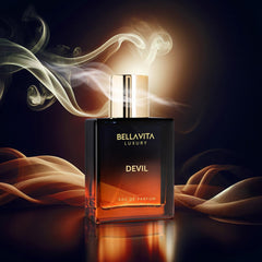 Bellavita Devil fragrance cotton candy note evokes playful unisex appeal.