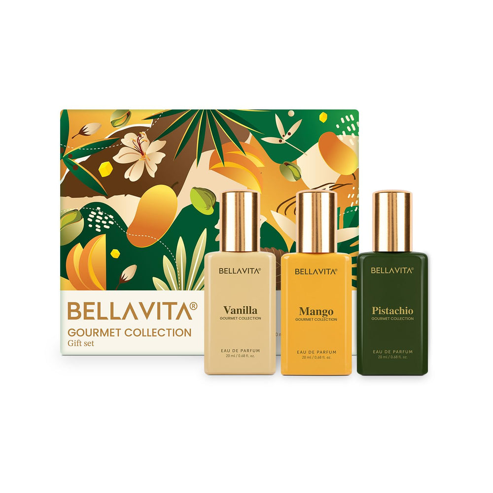 BELLAVITA Gourmet Set Vanilla bottle highlights creamy vanilla for everyday elegance.