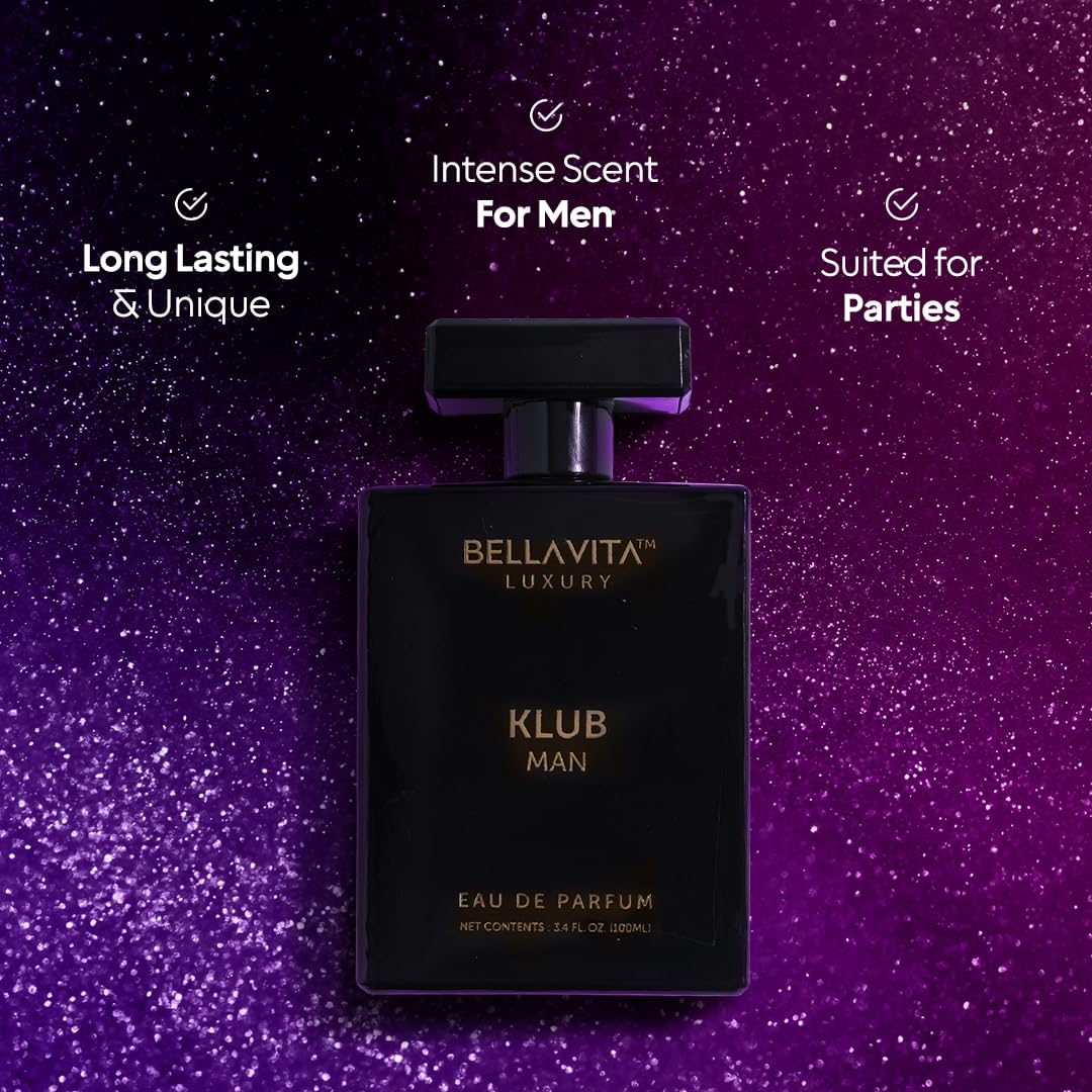 Bella Vita Luxury KLUB musk base delivers lasting warmth for night-out longevity.