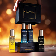 BellaVita Luxury B.L.U. mini-bottle adds depth for versatile styling.