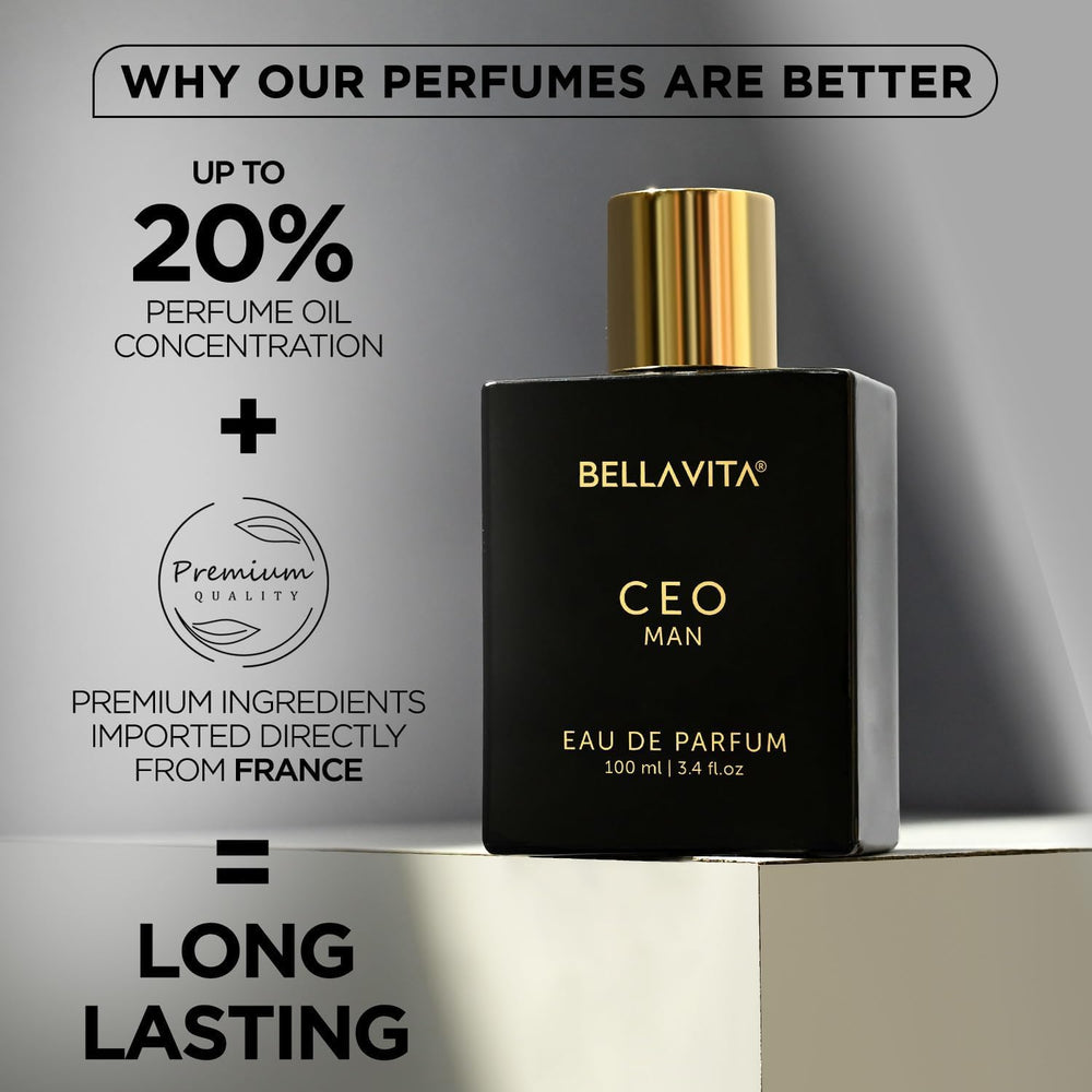 BellaVita Luxury CEO perfume gift box evokes premium gifting for him.