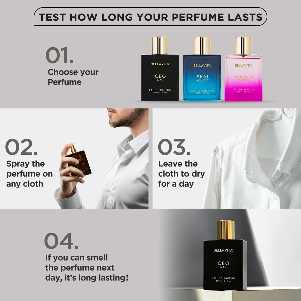 BellaVita Luxury CEO perfume wood cap shot highlights sustainable packaging and executive vibe.