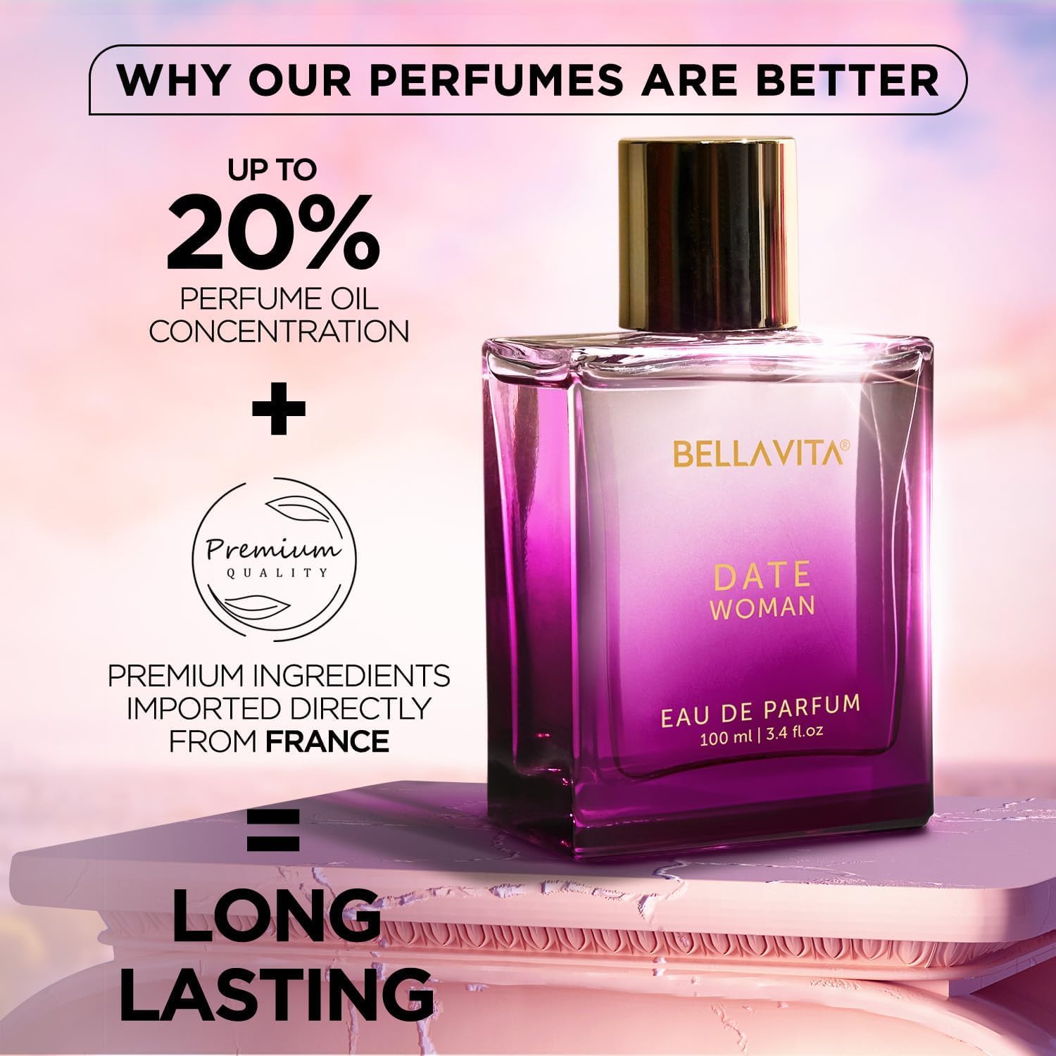 Bella Vita Luxury Date glossy label detail signals refined elegance