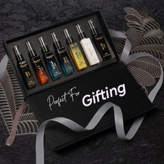 BellaVita Luxury Discovery Set close-up of bergamot oud and patchouli notes