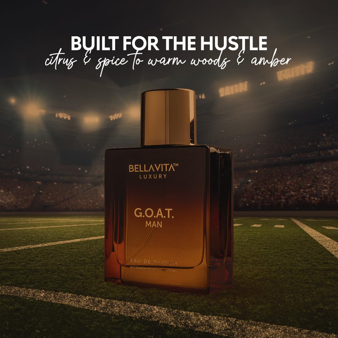BellaVita Luxury G.O.A.T packaging box signals premium unboxing experience.