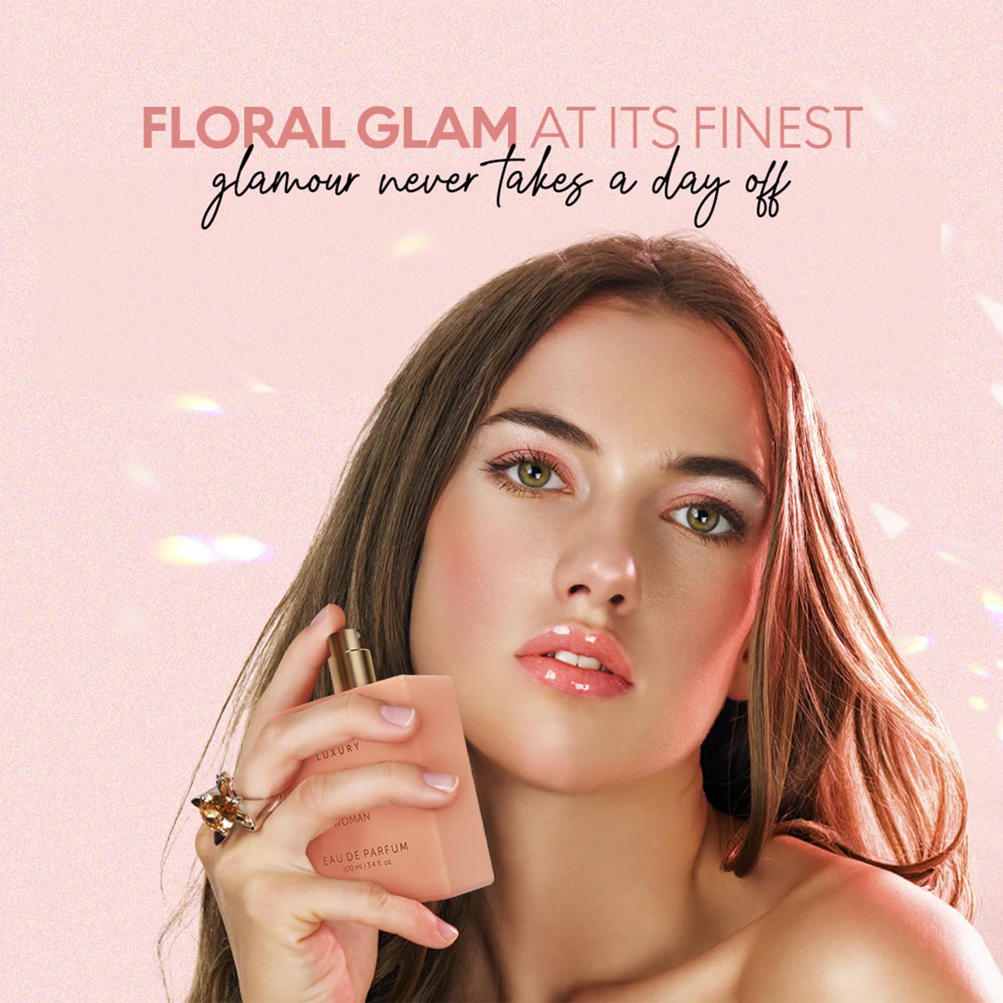 BellaVita Luxury GLAM perfume pour captures immediate fragrance release and depth
