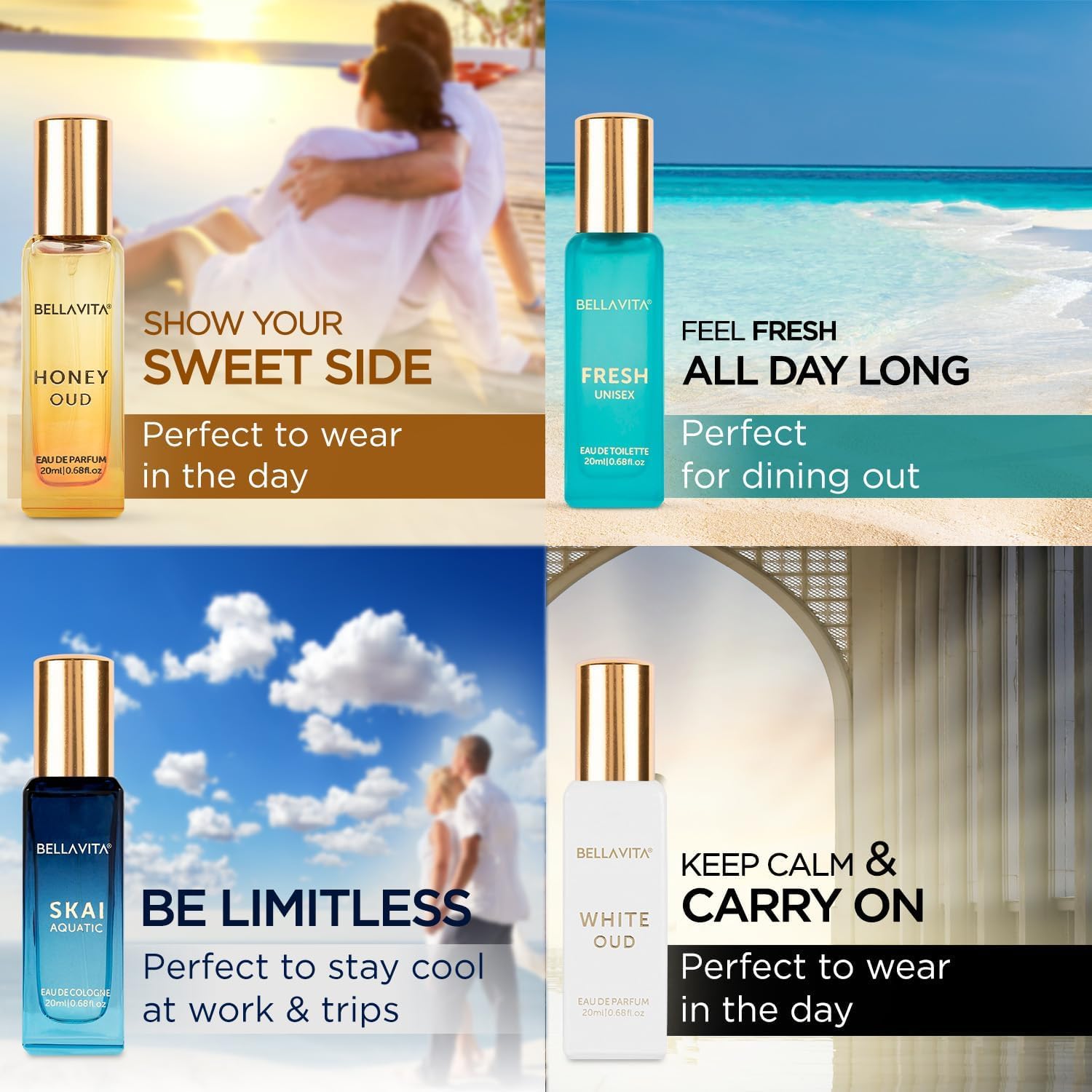 Bella Vita Luxury Spicy Vanilla Perfume Oil adds warm evening depth.