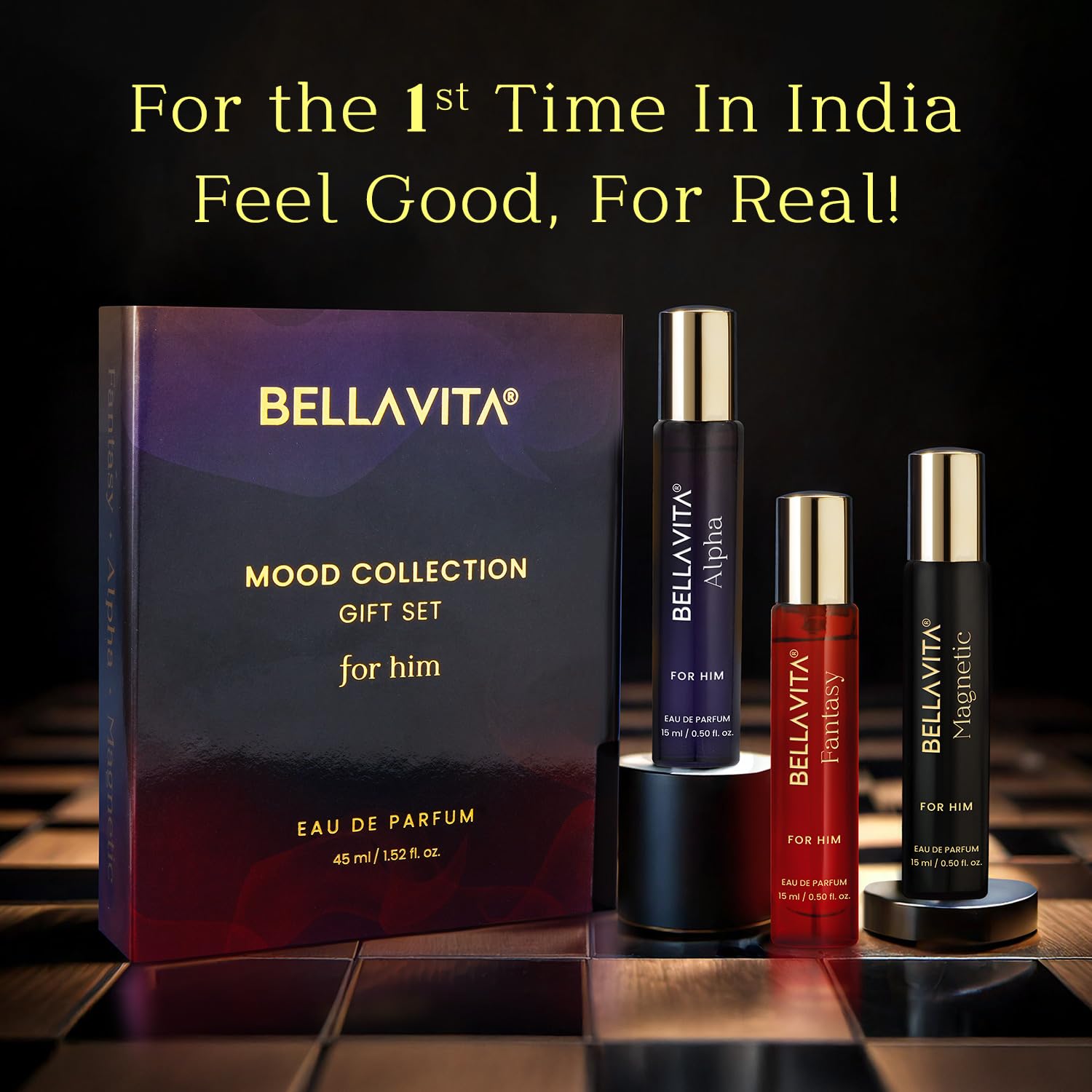 BellaVita Mood Gift Set packaging displays premium gifting option for occasions.