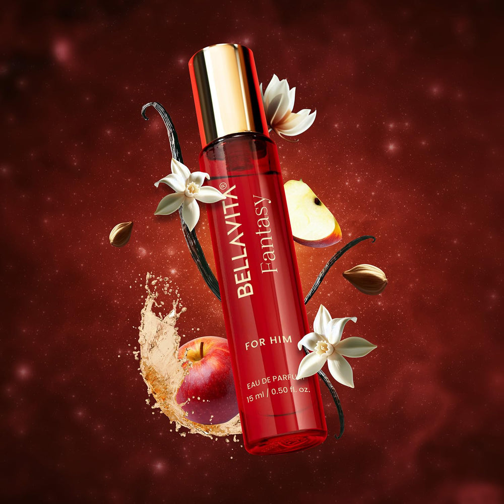 BellaVita Mood Magnetic bottle angled emphasizes warm scent for evening allure.