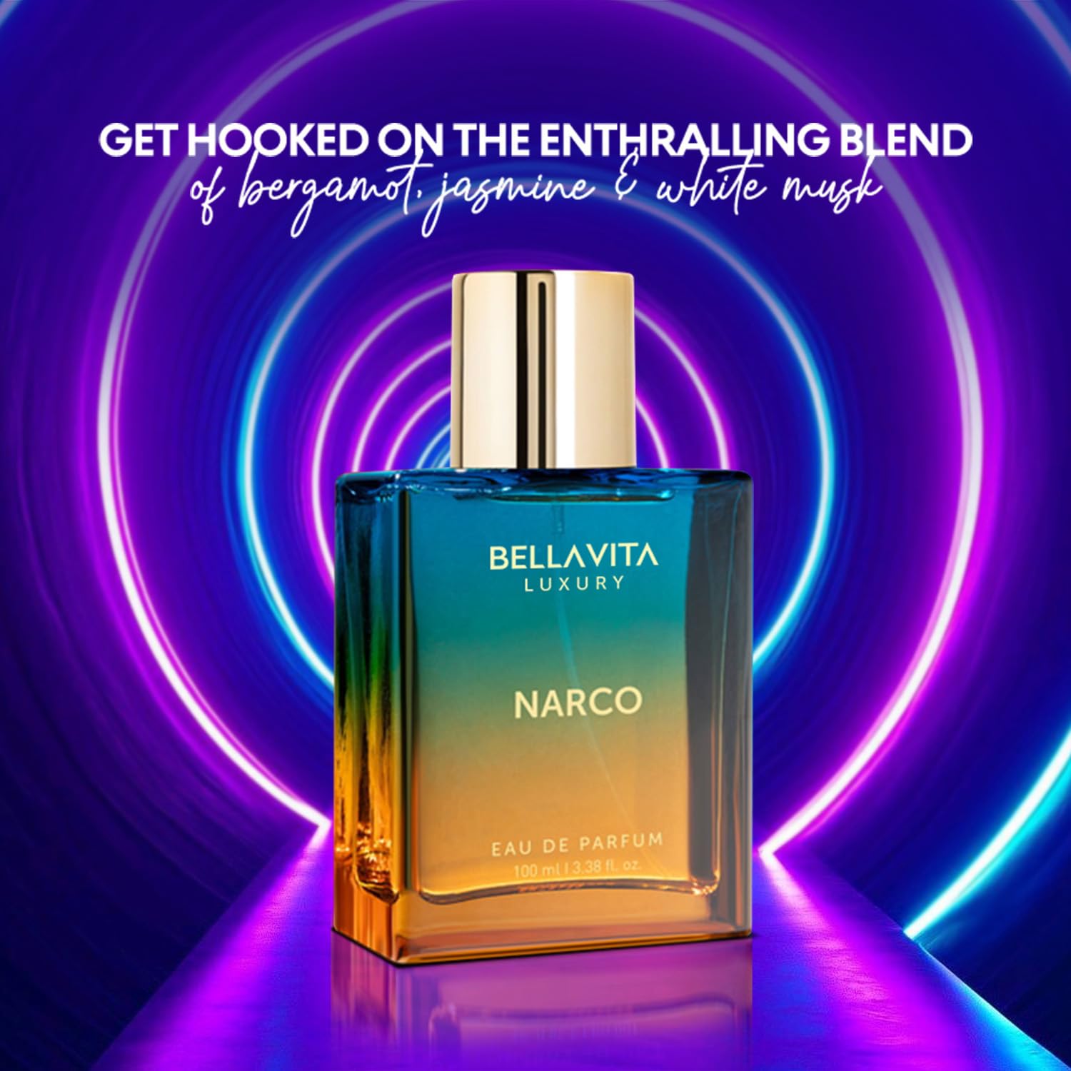 Bellavita Narco packaging exudes luxury and ethical branding.