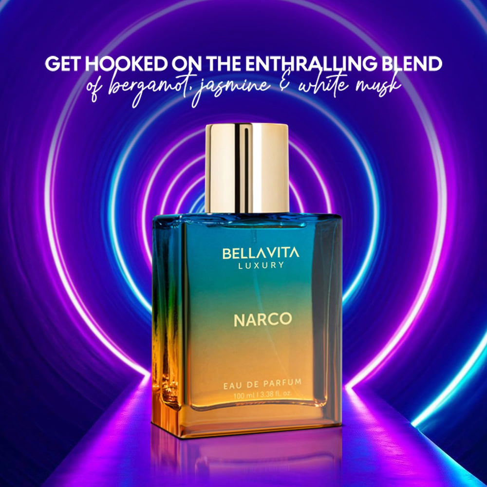 Bellavita Narco packaging exudes luxury and ethical branding.