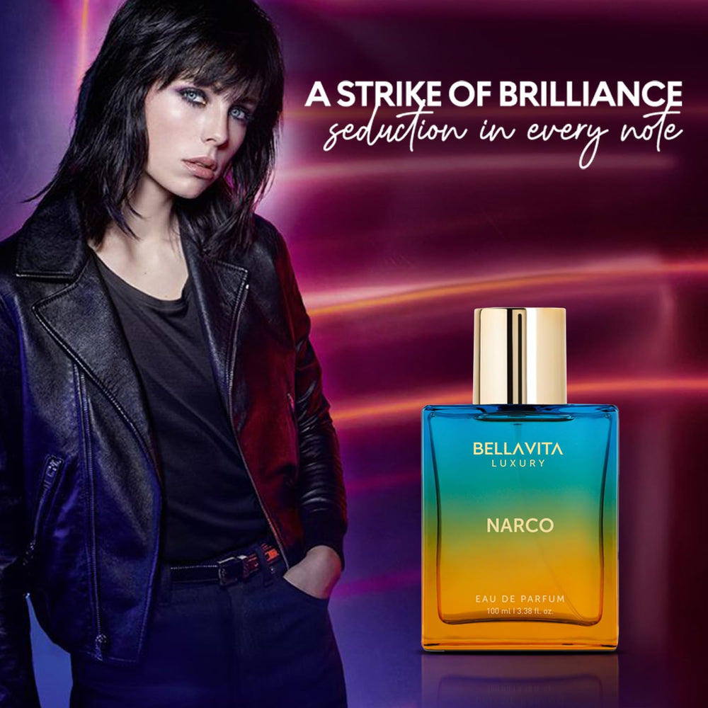 Bellavita Narco sandalwood layer creates a smooth, sophisticated aura.