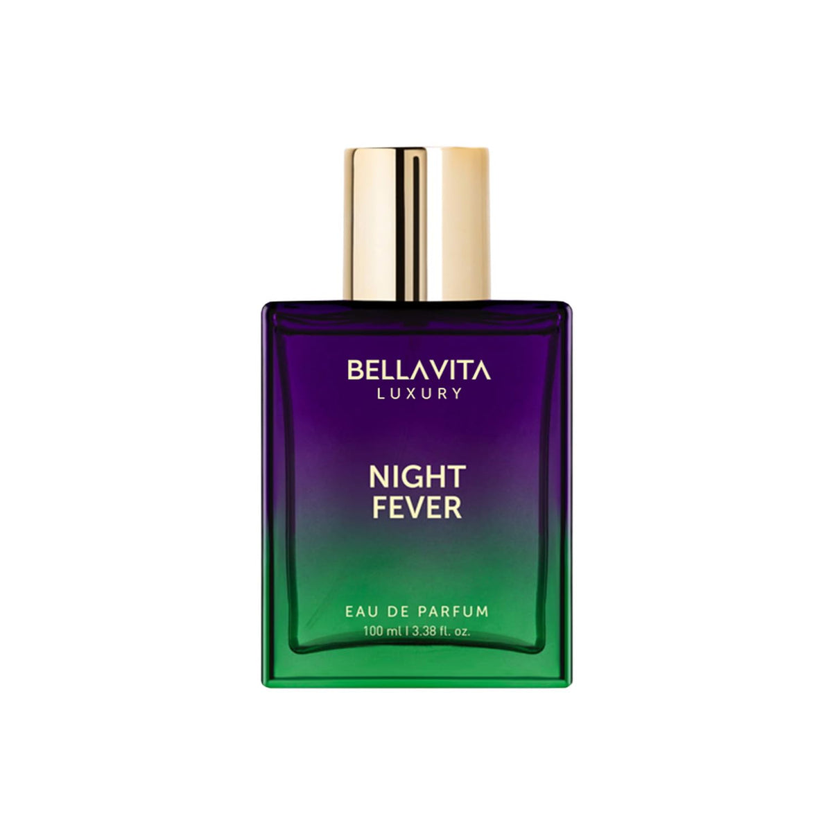 BELLAVITA Night Fever bottle full, perfect for all-day unisex wear.
