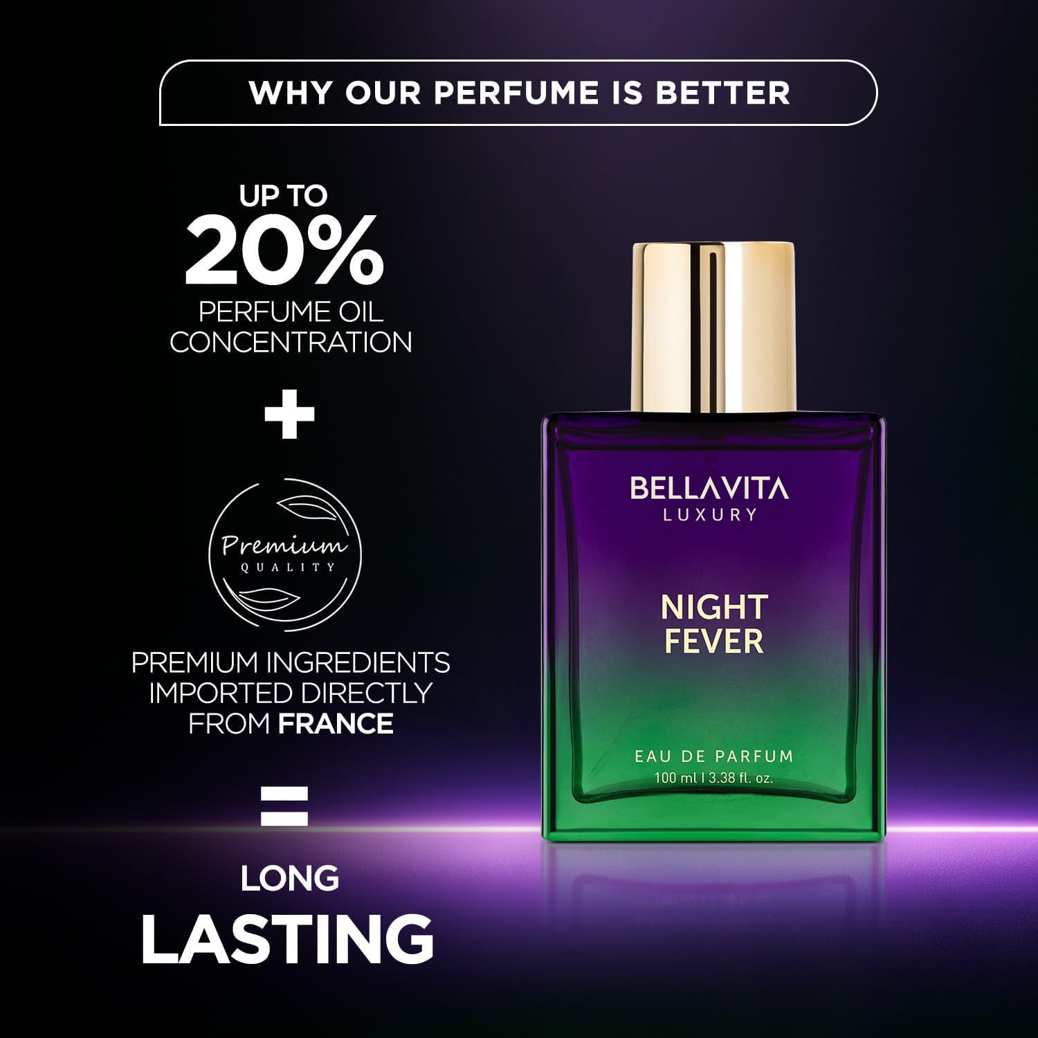 BELLAVITA Night Fever night-scent ambience emphasizing elegant aura.
