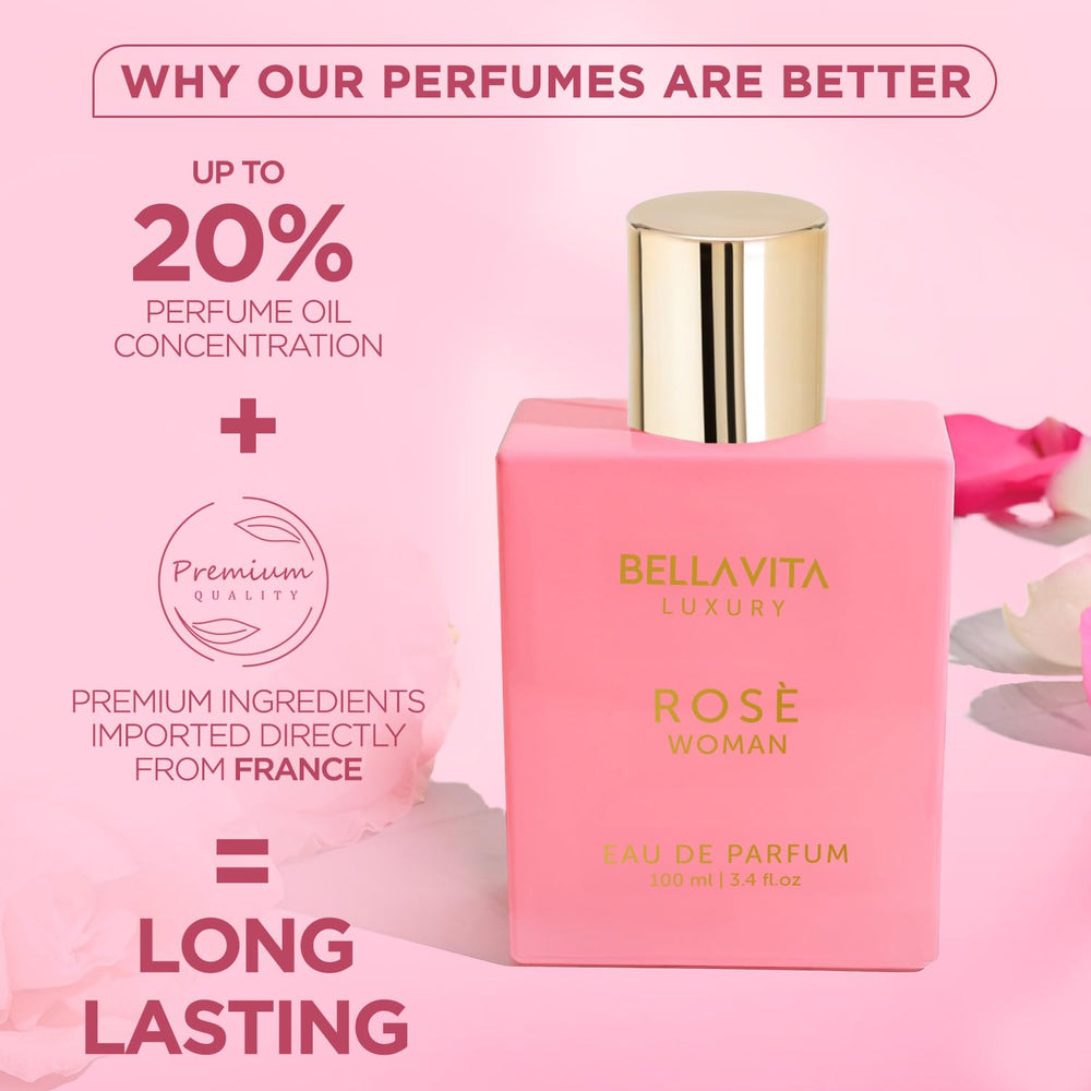 BellaVita ROSE note visualization emphasizes blooming florals and black currant.