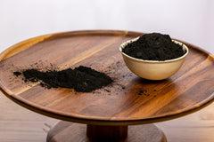 Belle Chemical coconut activated charcoal powder facial scrub exfoliation