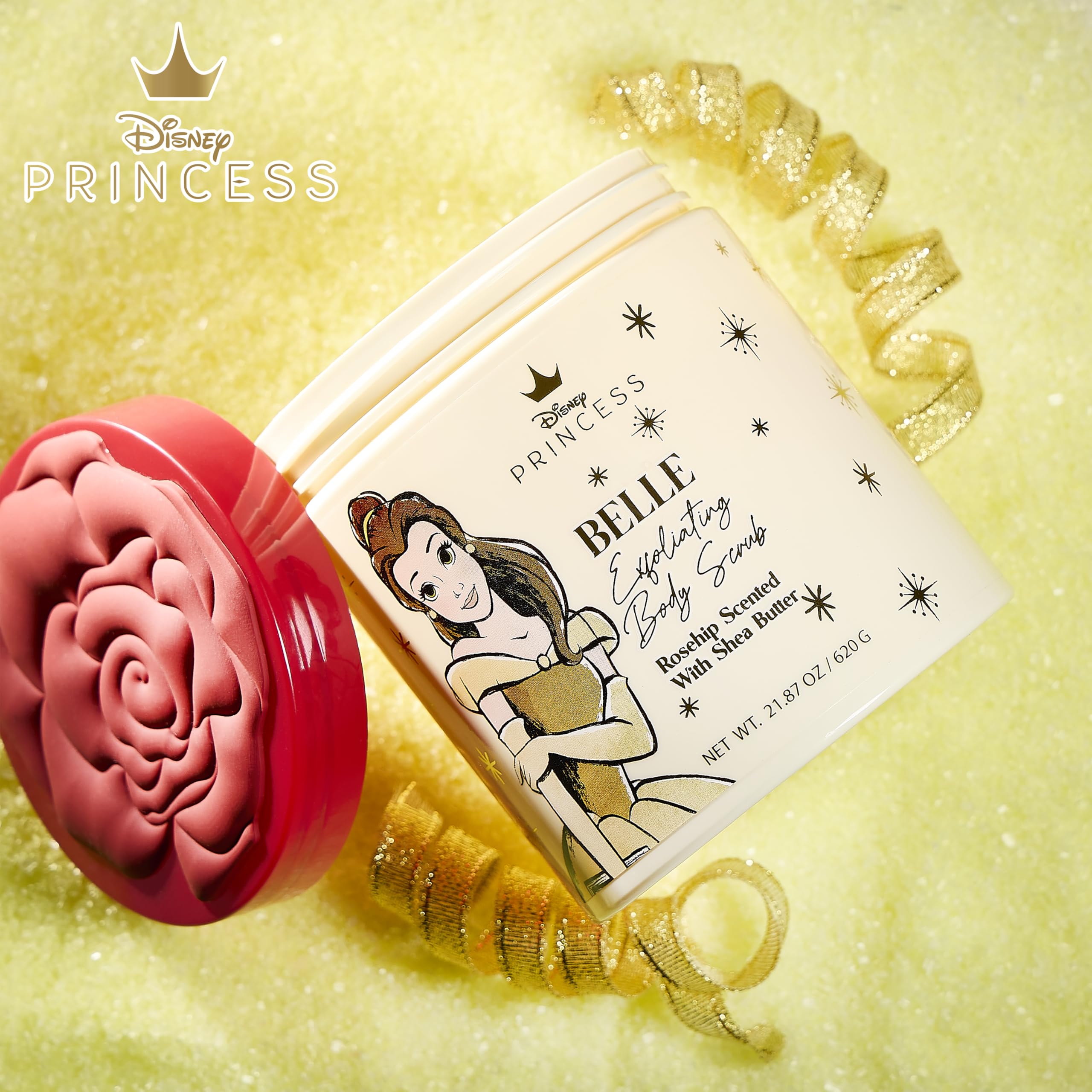 Applying Belle Scrub during bath promotes exfoliation and renewal.