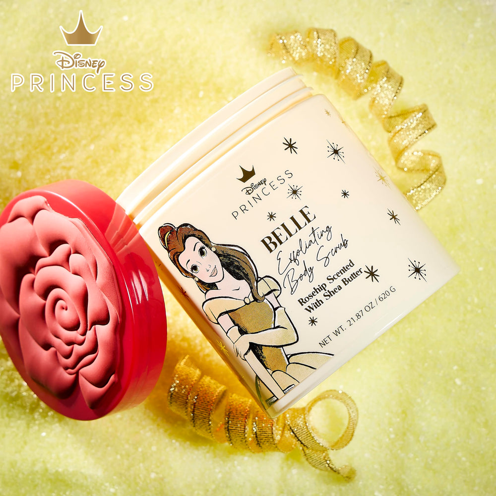 Applying Belle Scrub during bath promotes exfoliation and renewal.