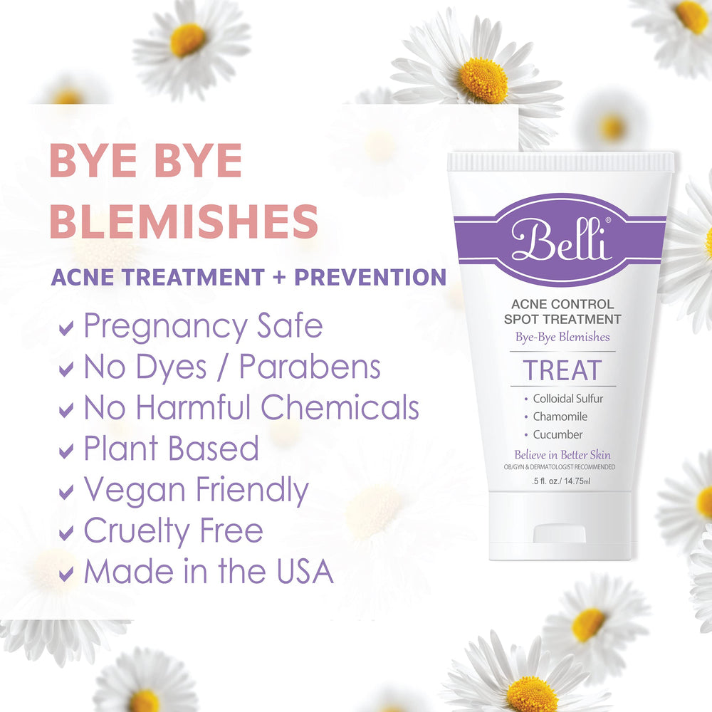 Belli packaging box showing pregnancy safe formula