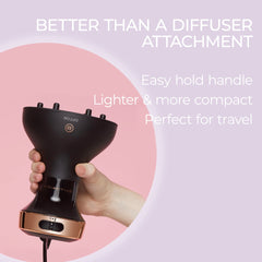 Bellissima Diffon ceramic with argan oil technology adds shine and reduces frizz