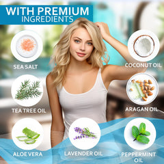 Bellisso Biotin Scalp Scrub tea tree oil drops promote scalp balance
