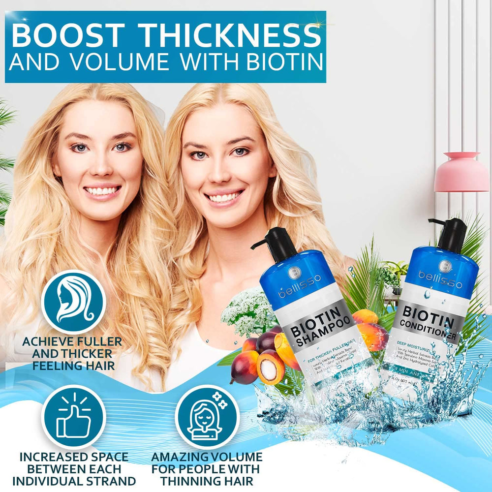 Bellisso Biotin Shampoo foam lather hints at lightweight cleansing and volume boost.