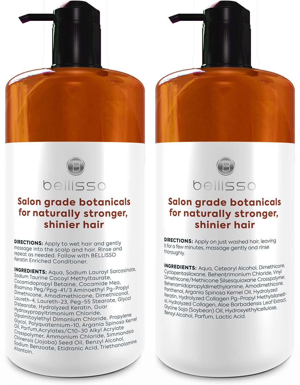 Bellisso dry, wavy, curly hair display hints at hydrating, frizz-control routine.
