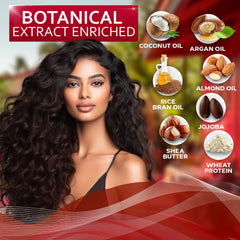 Bellisso frizz-control hair close-up shows sleek, manageable waves