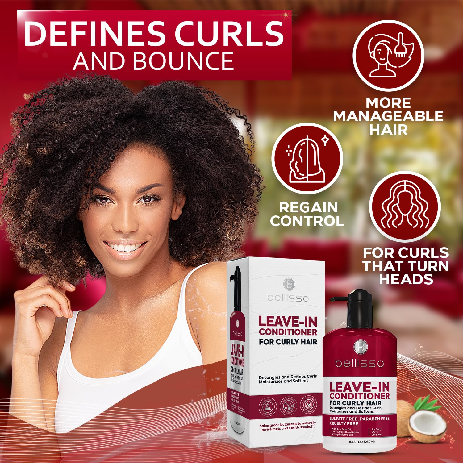 Bellisso shea butter moisture-rich formula evoking deep hydration