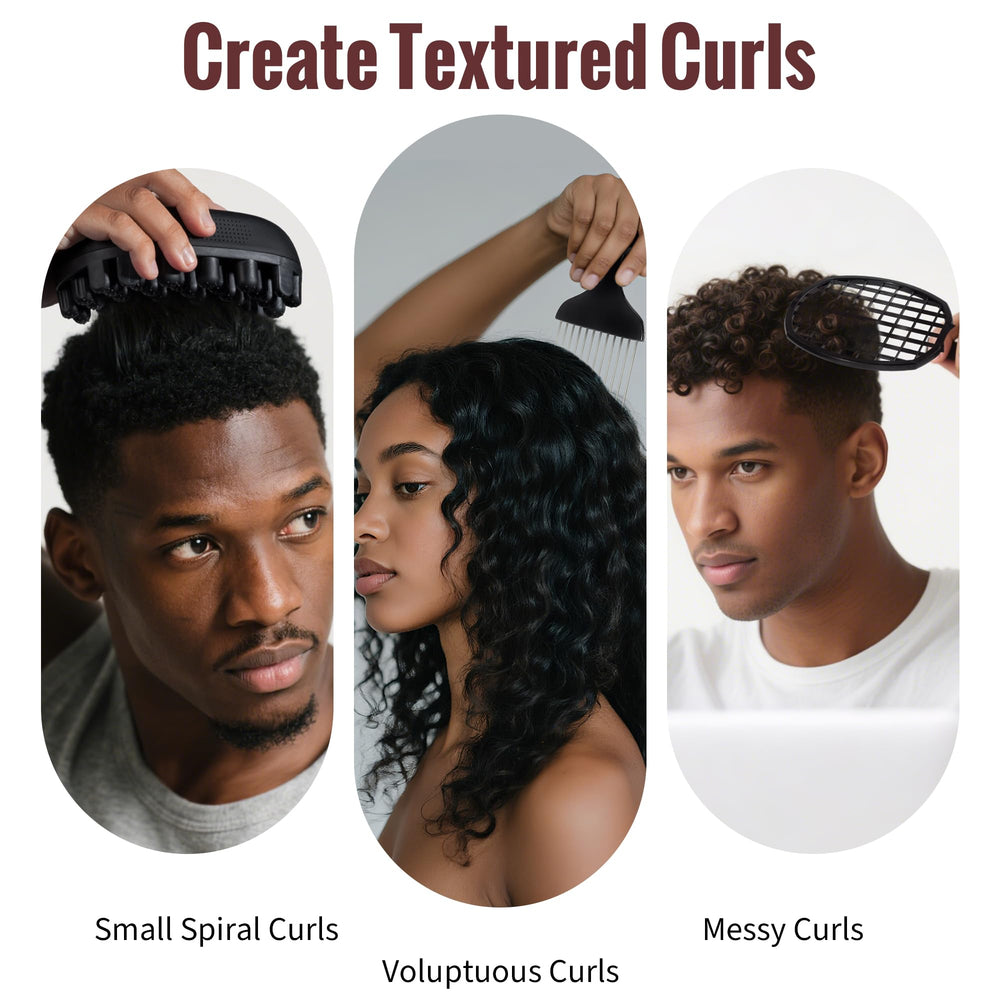 Belongtous bundle includes sponge brush and two combs for versatile styling