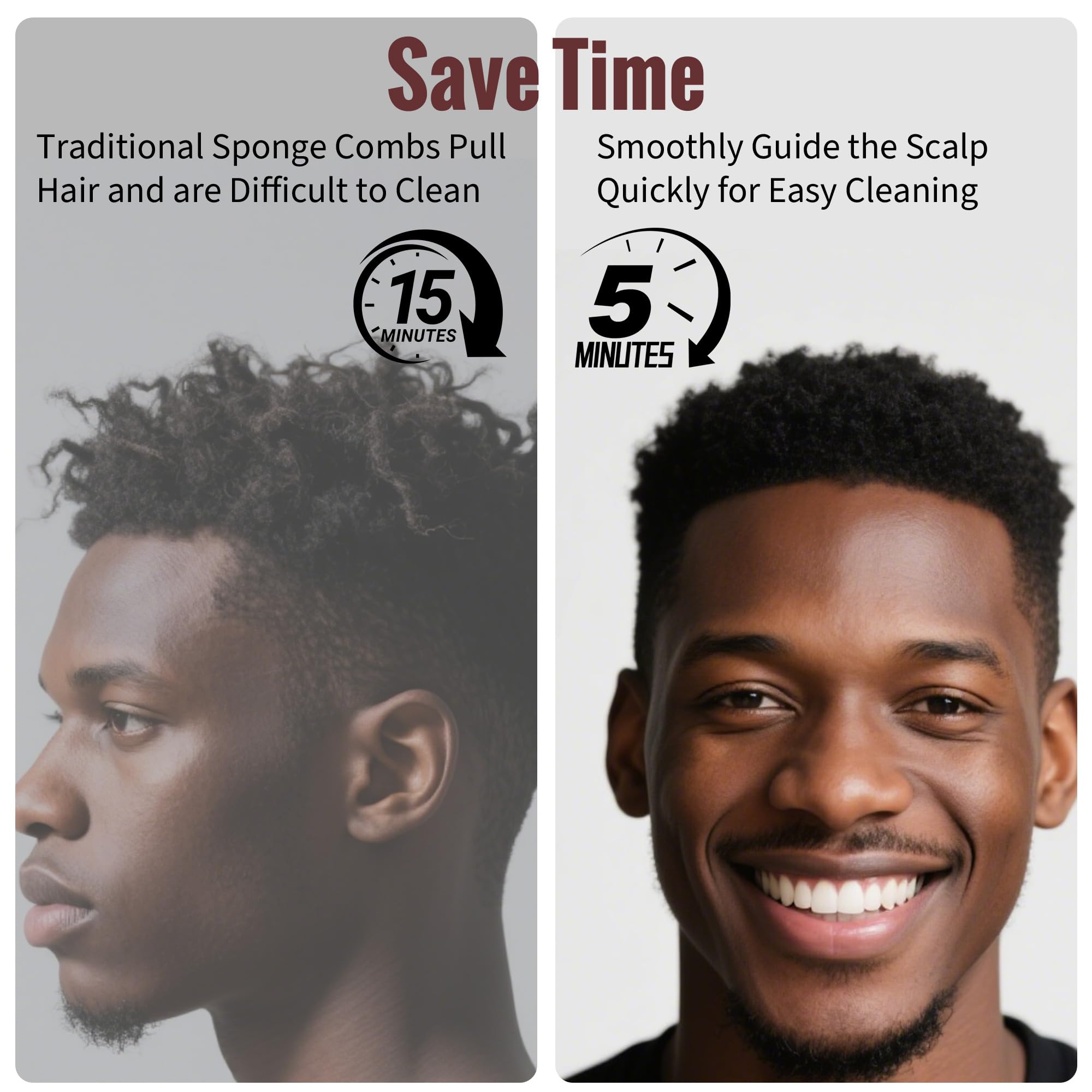 Belongtous twist comb close-up highlighting easy use for short hair styling