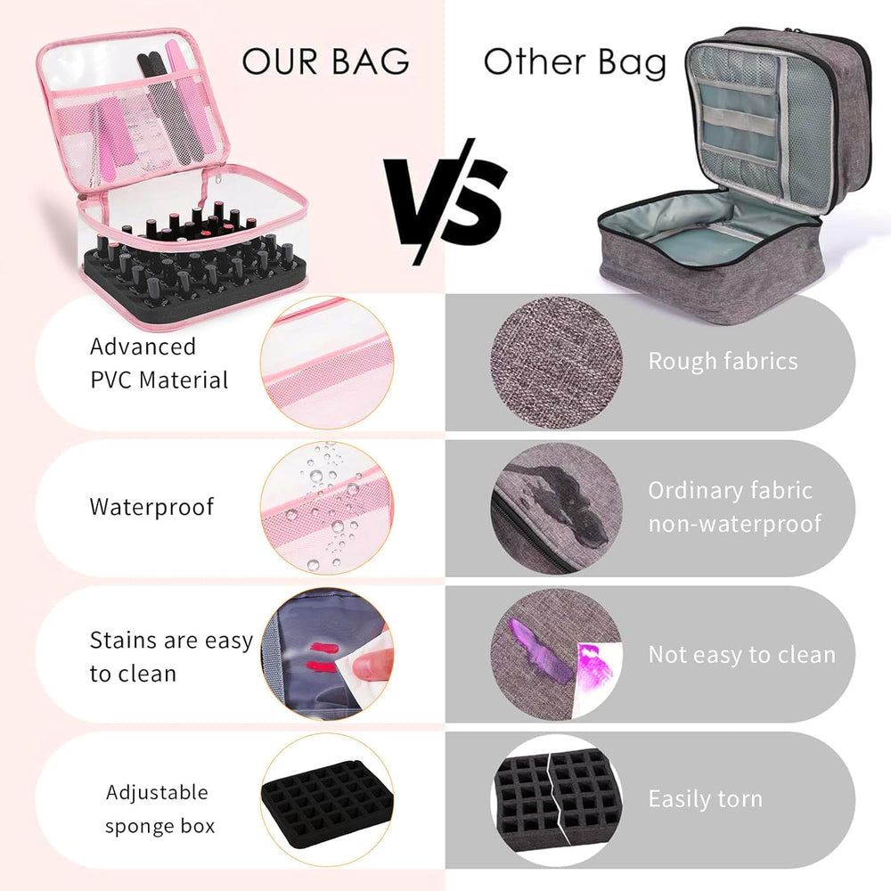 Beloving organizer interior with removable foam compartment for flexible storage