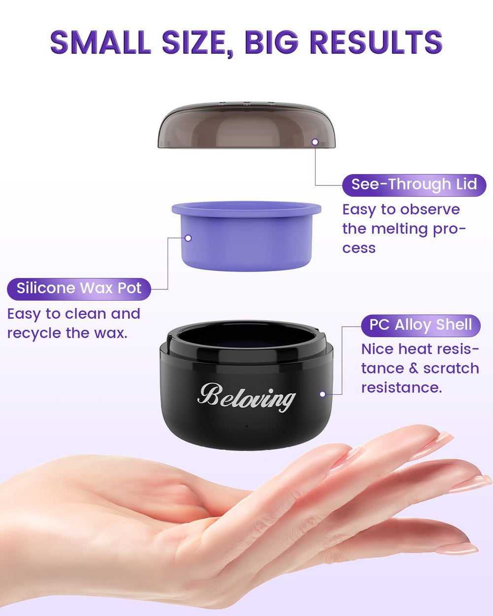 Beloving travel-friendly wax kit for easy on-the-go waxing