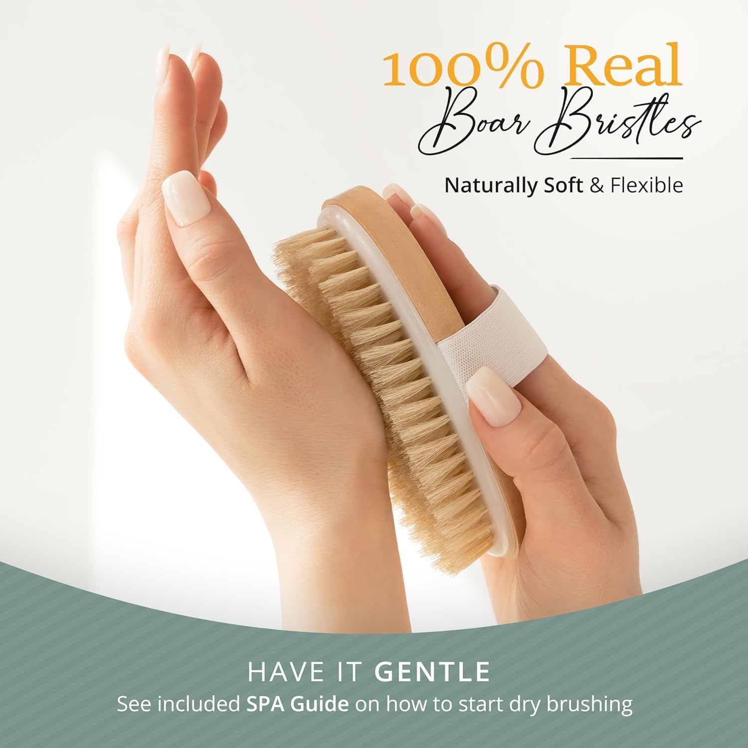 Belula body brush texture closeup shows firm bristles for invigorating ritual.