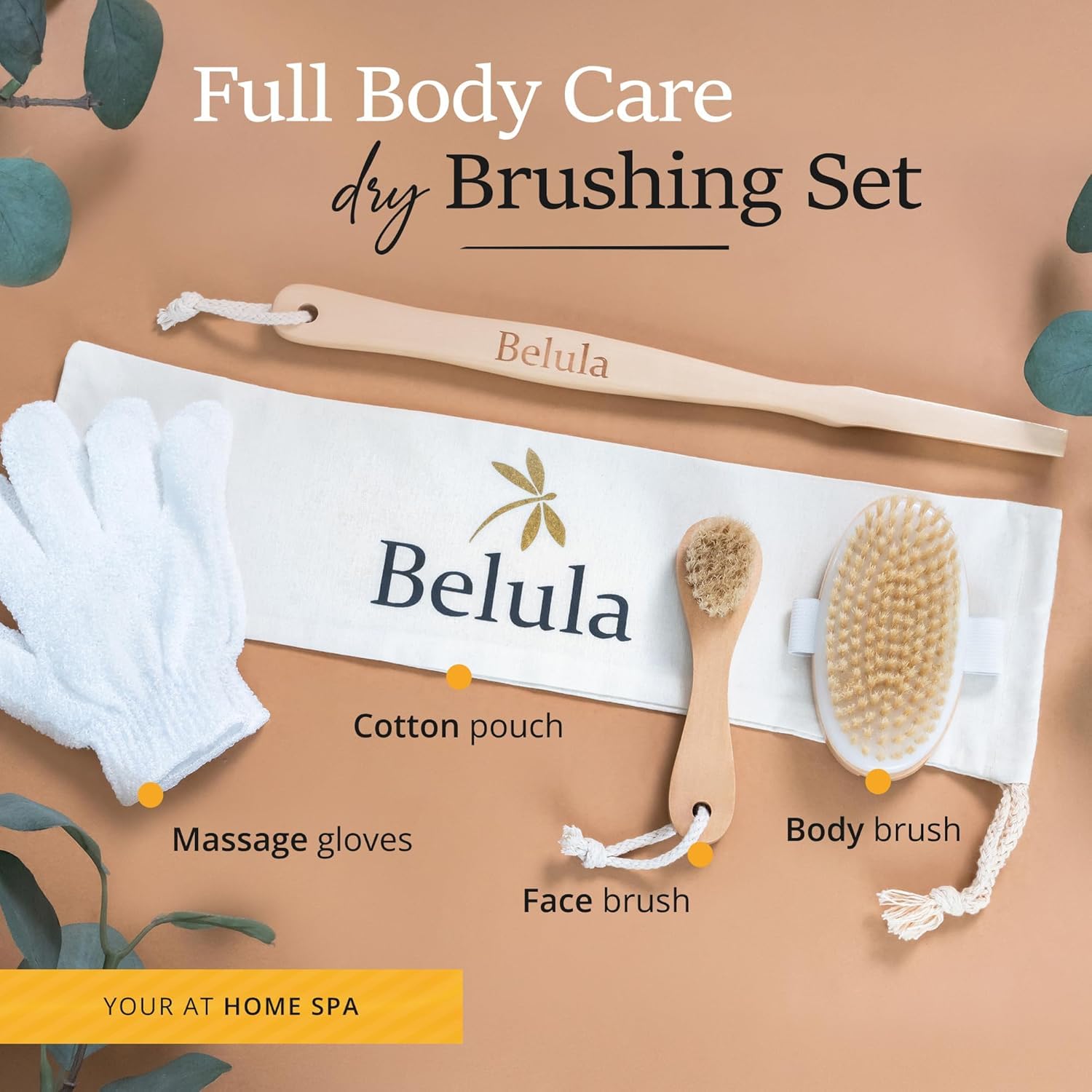 Belula natural boar bristles closeup showing firm exfoliating texture.