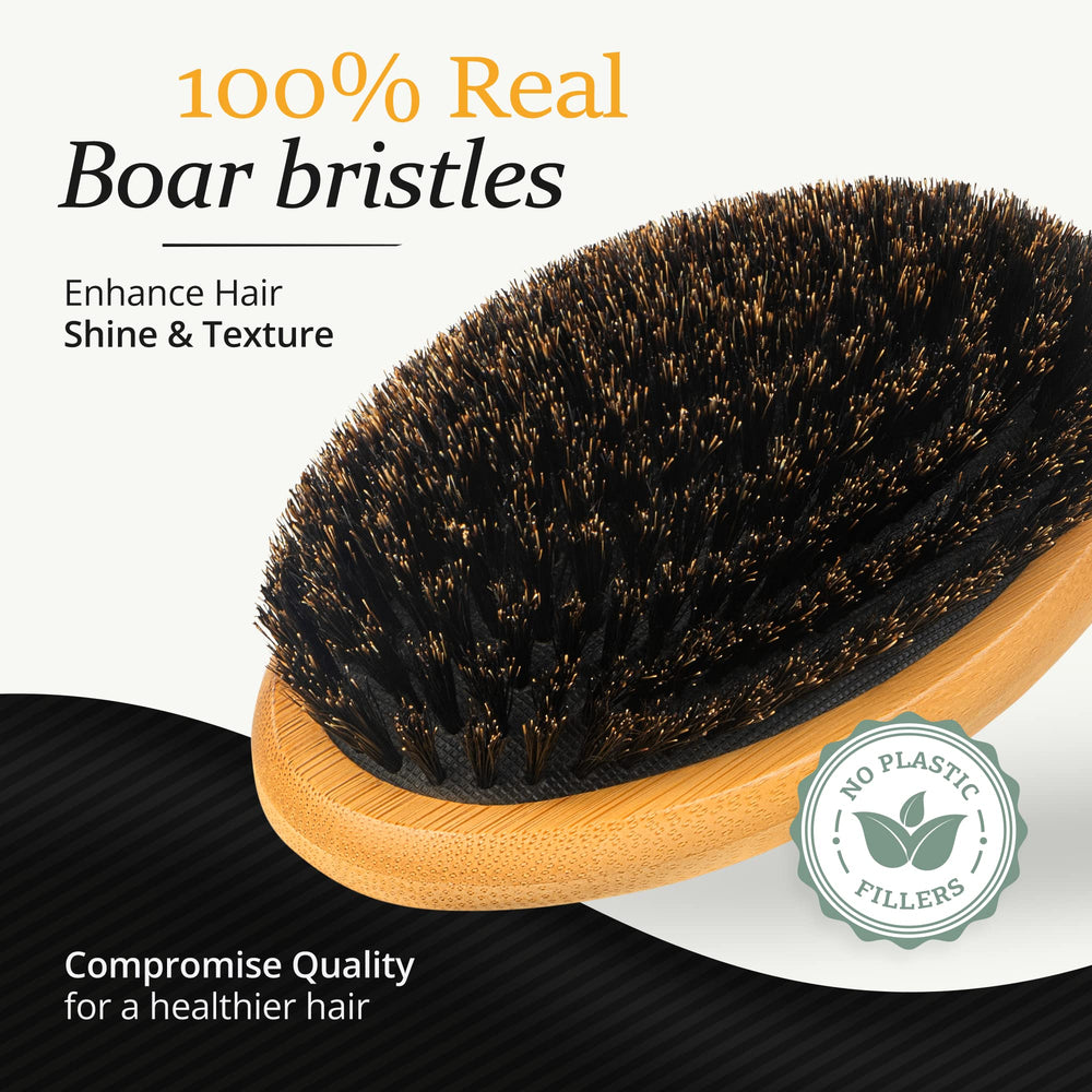 Belula palm brushes used on hair and beard for gentle massage.