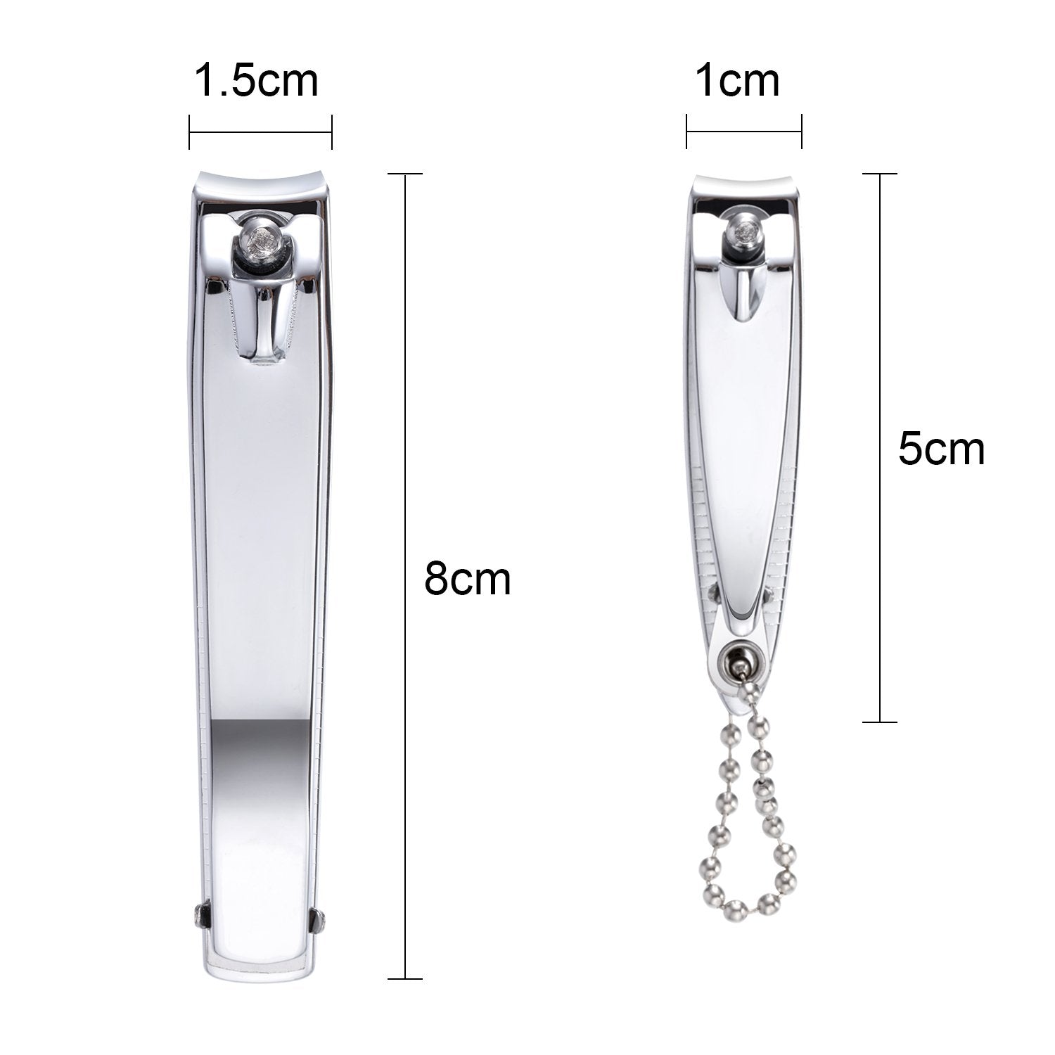 Bememo nail-clippers-fingernail-closeup highlights durable stainless steel for smooth shaping.