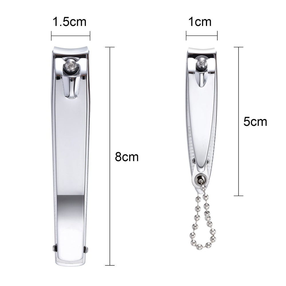 Bememo nail-clippers-fingernail-closeup highlights durable stainless steel for smooth shaping.