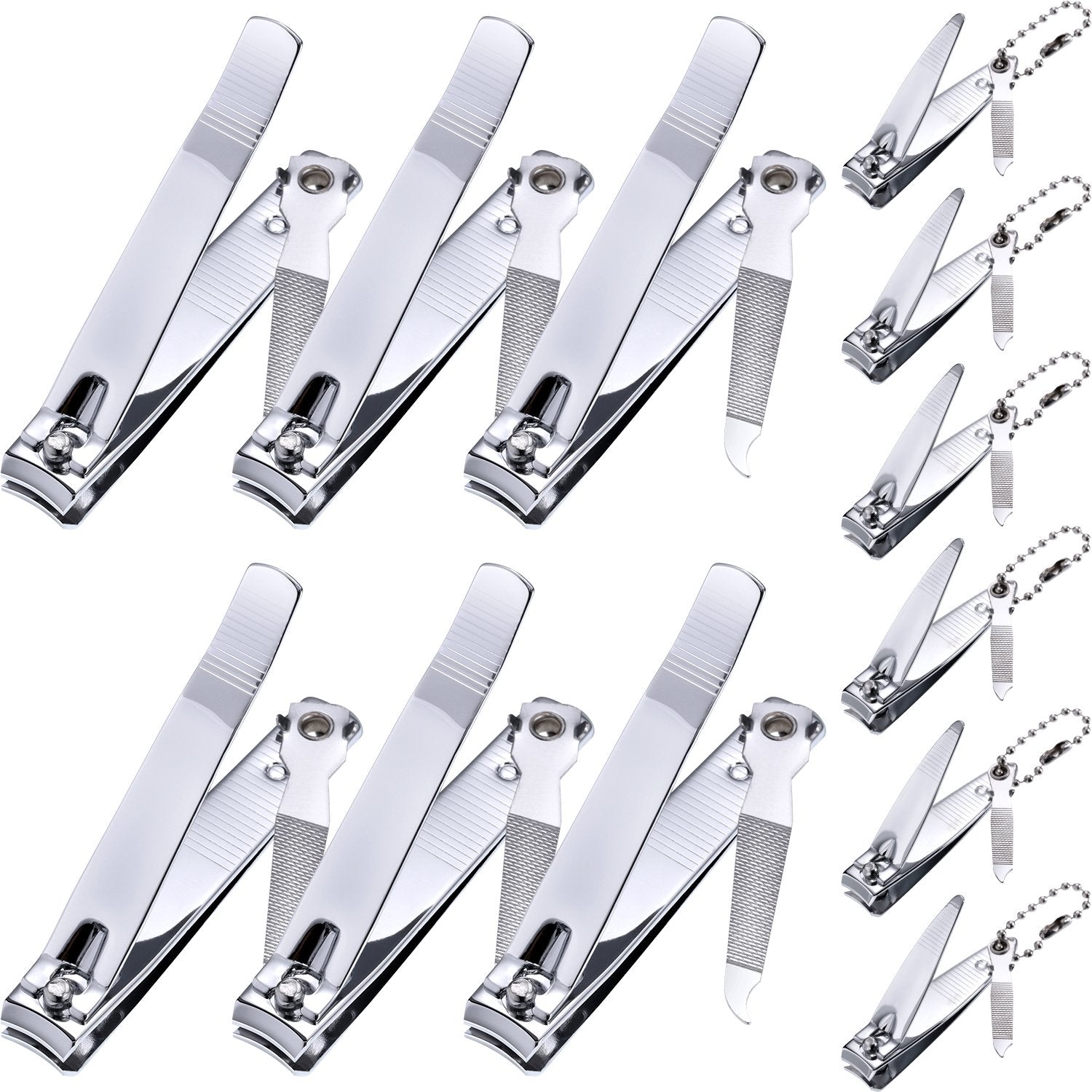 Bememo nail-clippers-set-packaging shows a 12-piece kit for home or travel grooming.