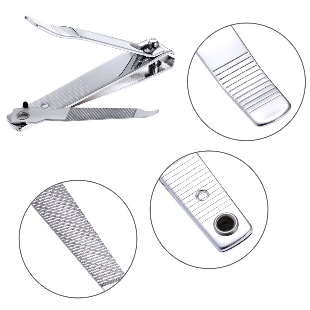 Bememo nail-clippers-toenail-closeup demonstrates precise cutting edge for thick nails.