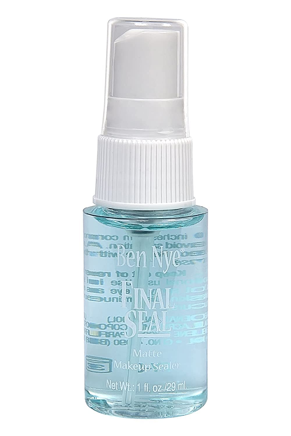 Ben Nye Final Seal makeup spray bottle helps set and extend wear for makeup.