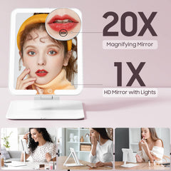 Benbilry LED lighting modes for warm natural and white makeup tones