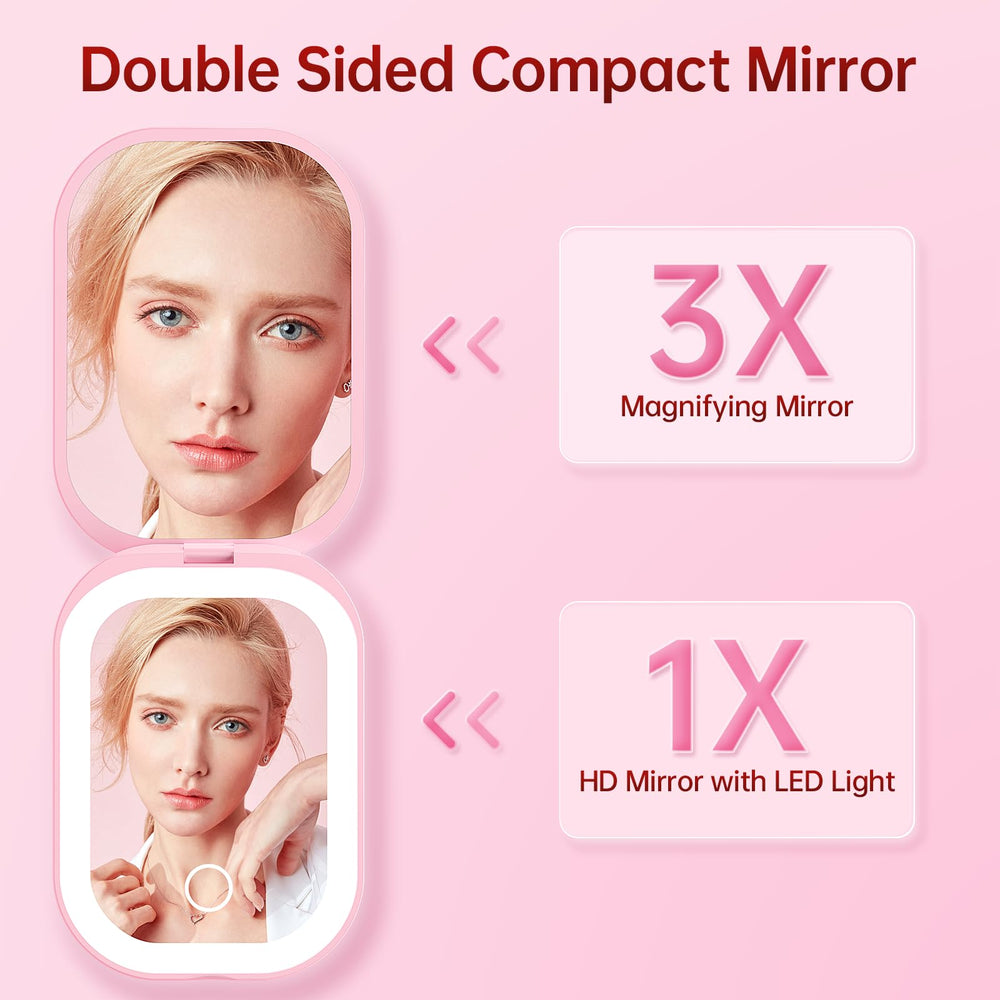 Benbilry pocket mirror brightness dimming lets you tailor lighting.