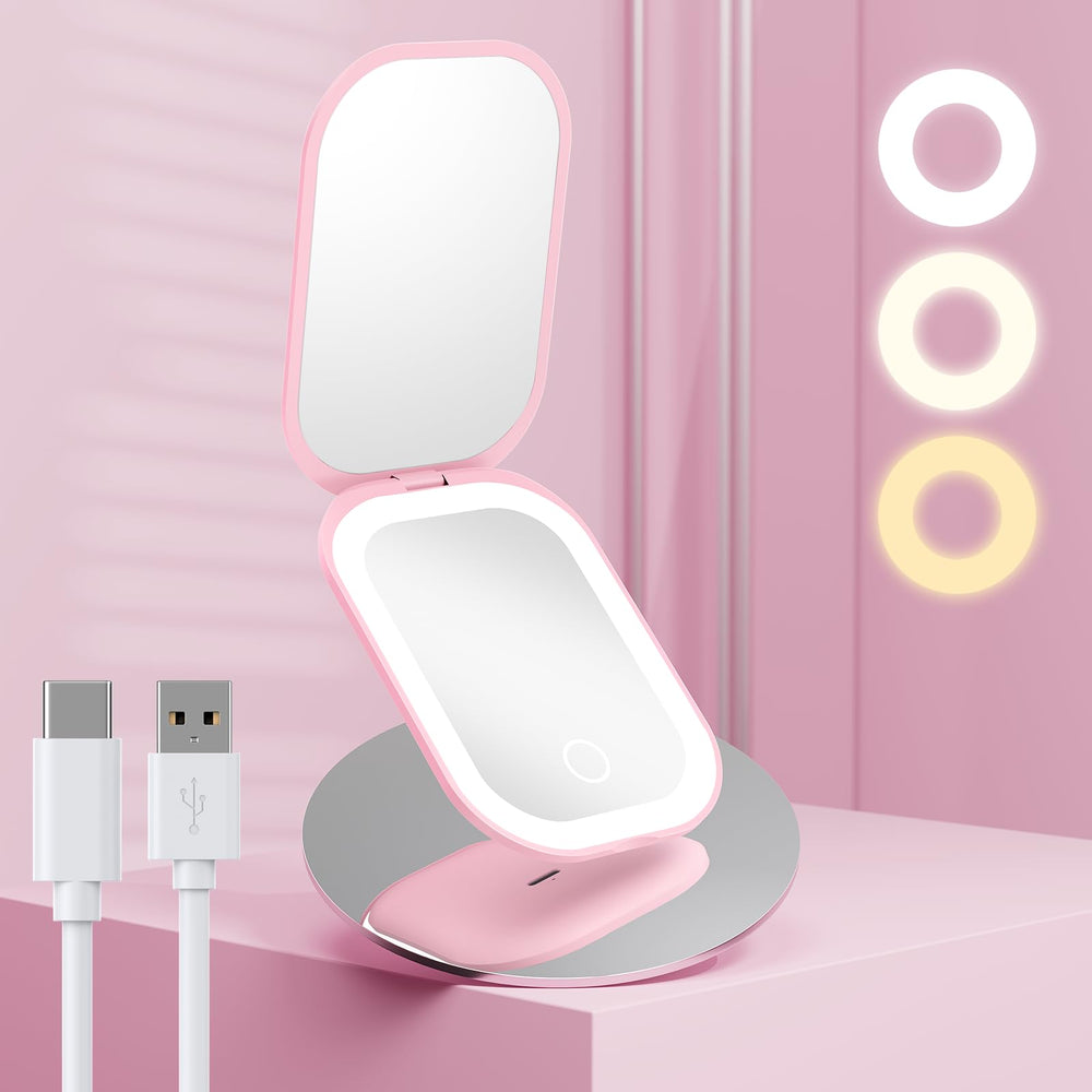 Benbilry rechargeable Type-C mirror saves battery replacements while on the move.