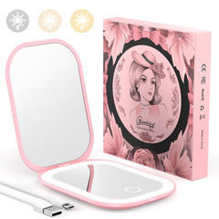 Benbilry ultra-slim pocket mirror closed for ultra-portable touch-ups on the go.