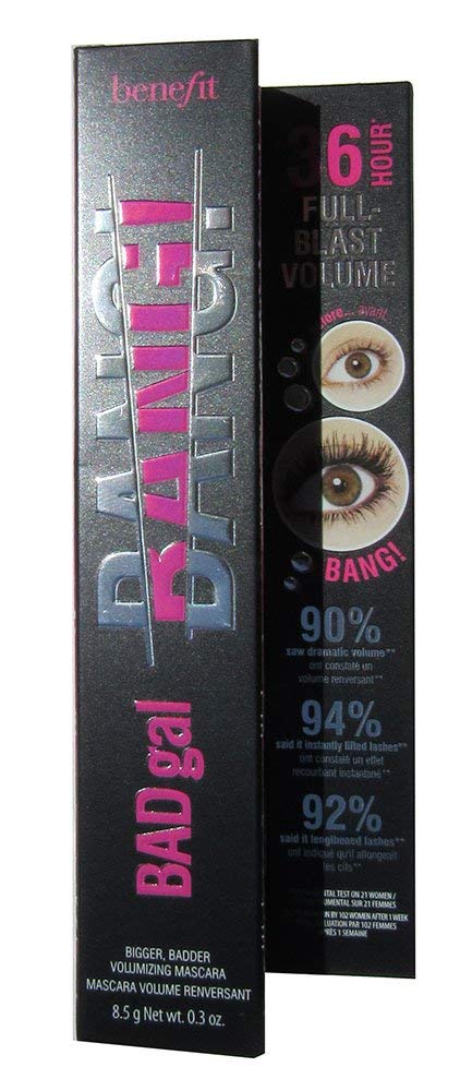 Benefit Bad Gal Bang mascara brush delivers lightweight volume for layered lashes.